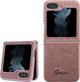 Guess case for Samsung Z Flip5 GUHCZF5HGGSHP pink HC PU/TPU Glitter Script 3666339173999