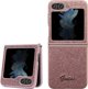 Guess case for Samsung Z Flip5 GUHCZF5HGGSHP pink HC PU/TPU Glitter Script 3666339173999