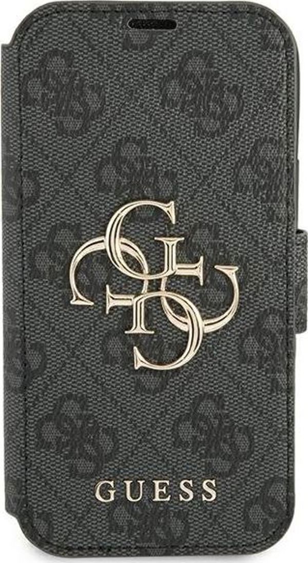 Guess Guess GUBKP13L4GMGGR iPhone 13 Pro / 13 6,1" γκρι/grey βιβλίο 4G Big Metal Logo