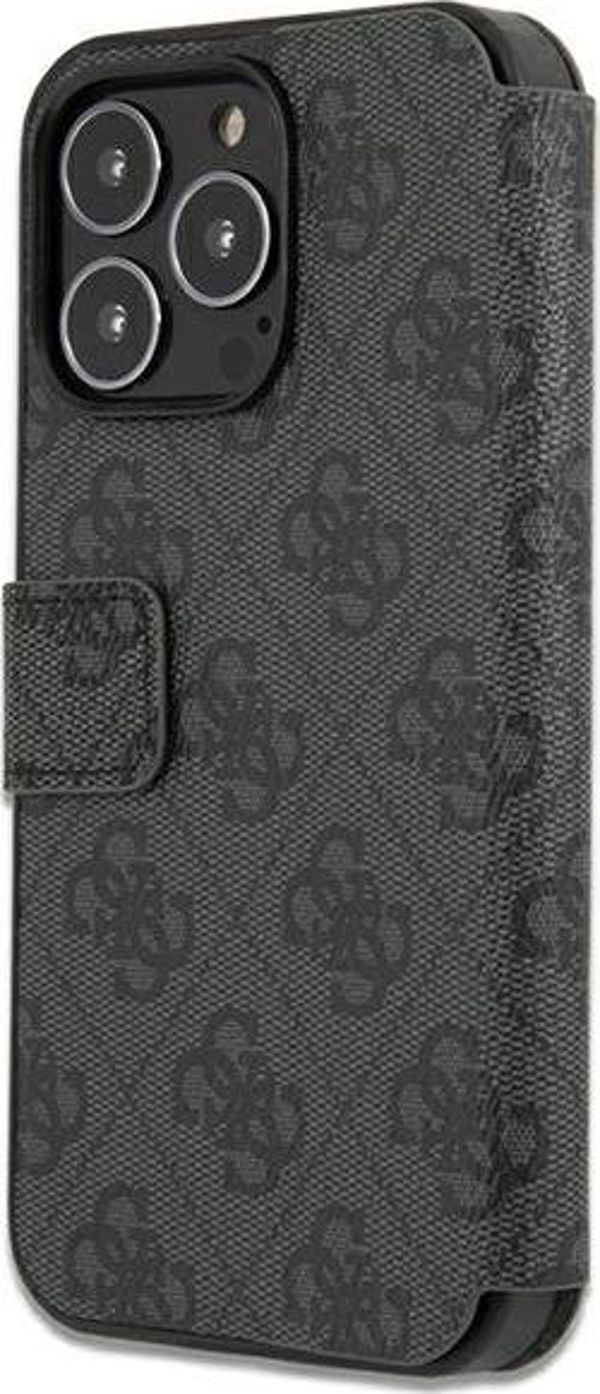 Guess Guess GUBKP13L4GMGGR iPhone 13 Pro / 13 6,1" γκρι/grey βιβλίο 4G Big Metal Logo