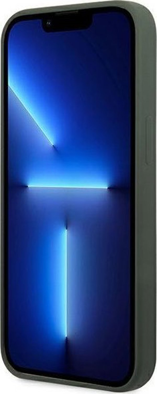 Guess Guess GUHMP13LSPLA iPhone 13 Pro / 13 6,1" πράσινη/χακί σκληρή θήκη Σιλικόνης Logo Plate MagSafe NoSize