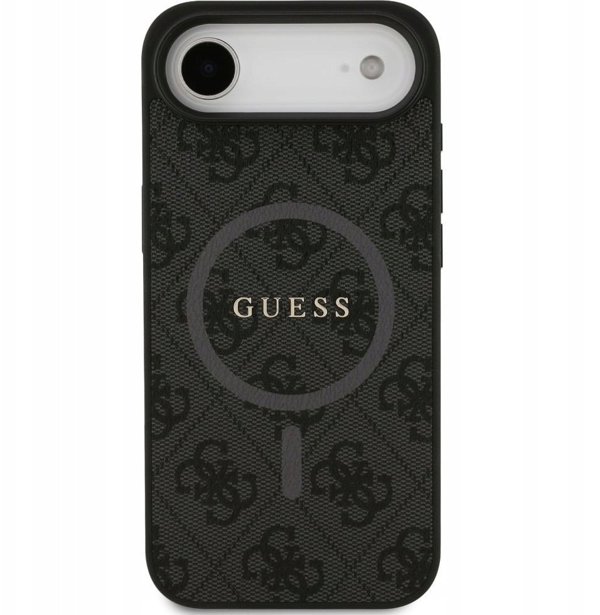 Θήκη GUESS για IPHONE 17 συμβατή με MagSafe GUHMP17SG4GFRK (PU 4G Ring Classic Logo) μαύρο