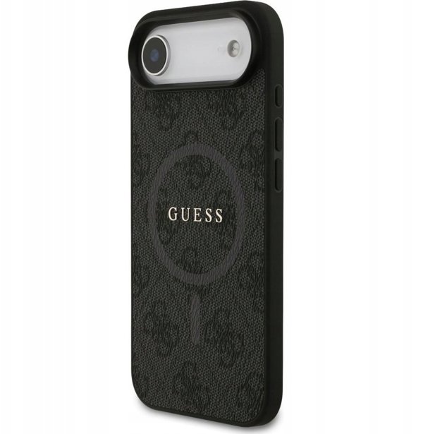 Θήκη GUESS για IPHONE 17 συμβατή με MagSafe GUHMP17SG4GFRK (PU 4G Ring Classic Logo) μαύρο