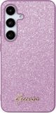 Guess Αυθεντική Θήκη GUESS Hardcase GUHCS24SHGGSHU για Samsung S24 (Glitter Script / μωβ)