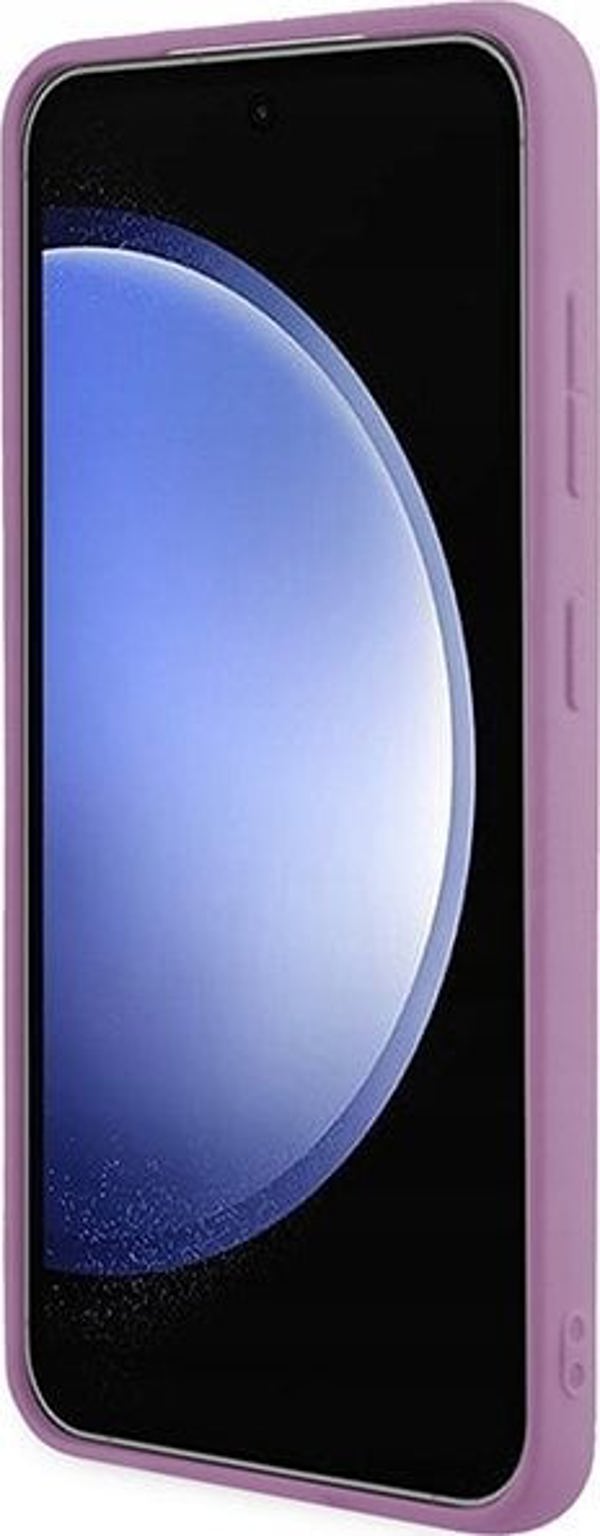 Guess Αυθεντική Θήκη GUESS Hardcase GUHCS24SHGGSHU για Samsung S24 (Glitter Script / μωβ)