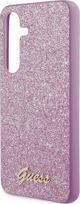 Guess Αυθεντική Θήκη GUESS Hardcase GUHCS24SHGGSHU για Samsung S24 (Glitter Script / μωβ)