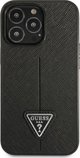Guess case for iPhone 14 Pro 6,1" GUHCP14LPSATLK black HC Saffiano PU Triangle 3666339065386