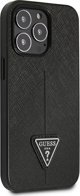 Guess case for iPhone 14 Pro 6,1" GUHCP14LPSATLK black HC Saffiano PU Triangle 3666339065386
