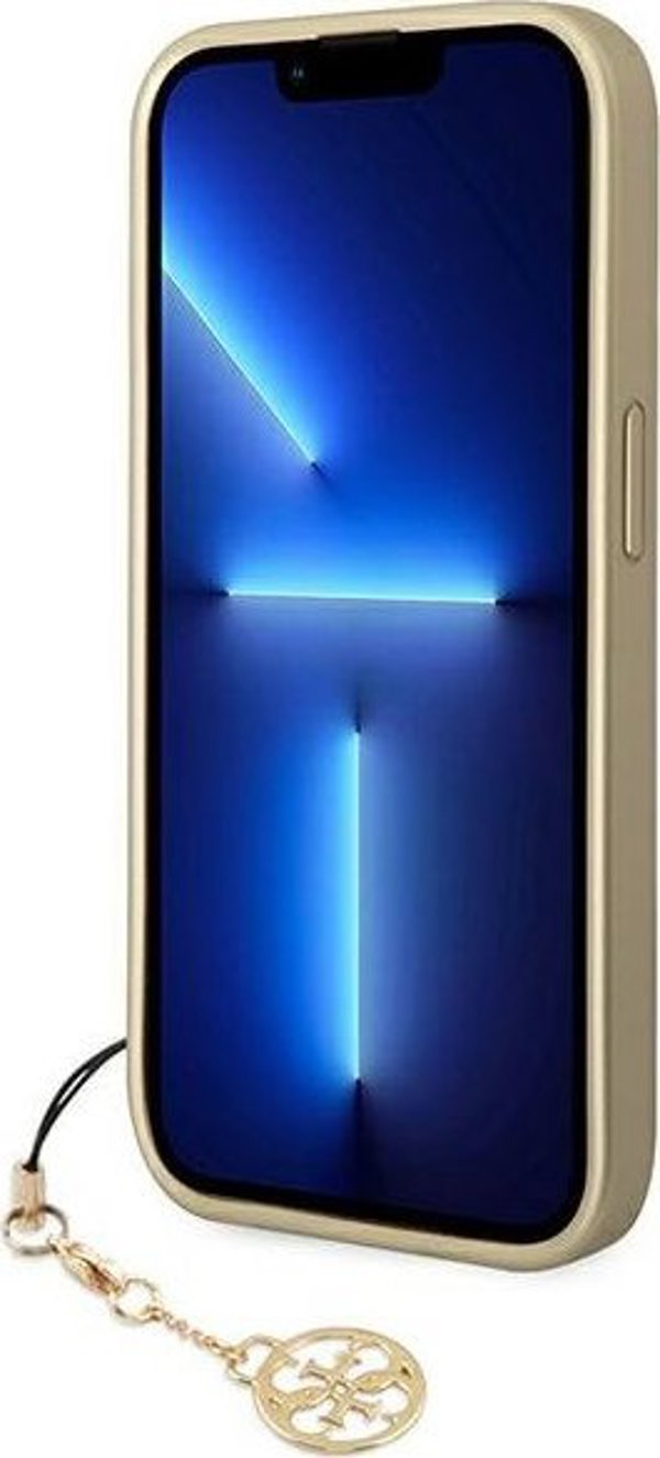 Guess Θήκη Guess GUHCP14LGF4GBR Apple iPhone 14 Pro καφέ σκληρή θήκη 4G Charms Collection