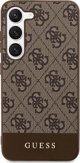 Guess Guess 4G Bottom Stripe Metal Logo Collection - Θήκη Samsung Galaxy S24+ (καφέ)