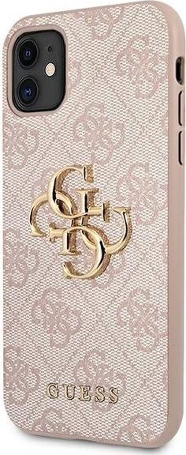 Guess Guess 4G Big Metal Logo - Θήκη iPhone 11 (ροζ) (GUHCN614GMGPI) - 1035561