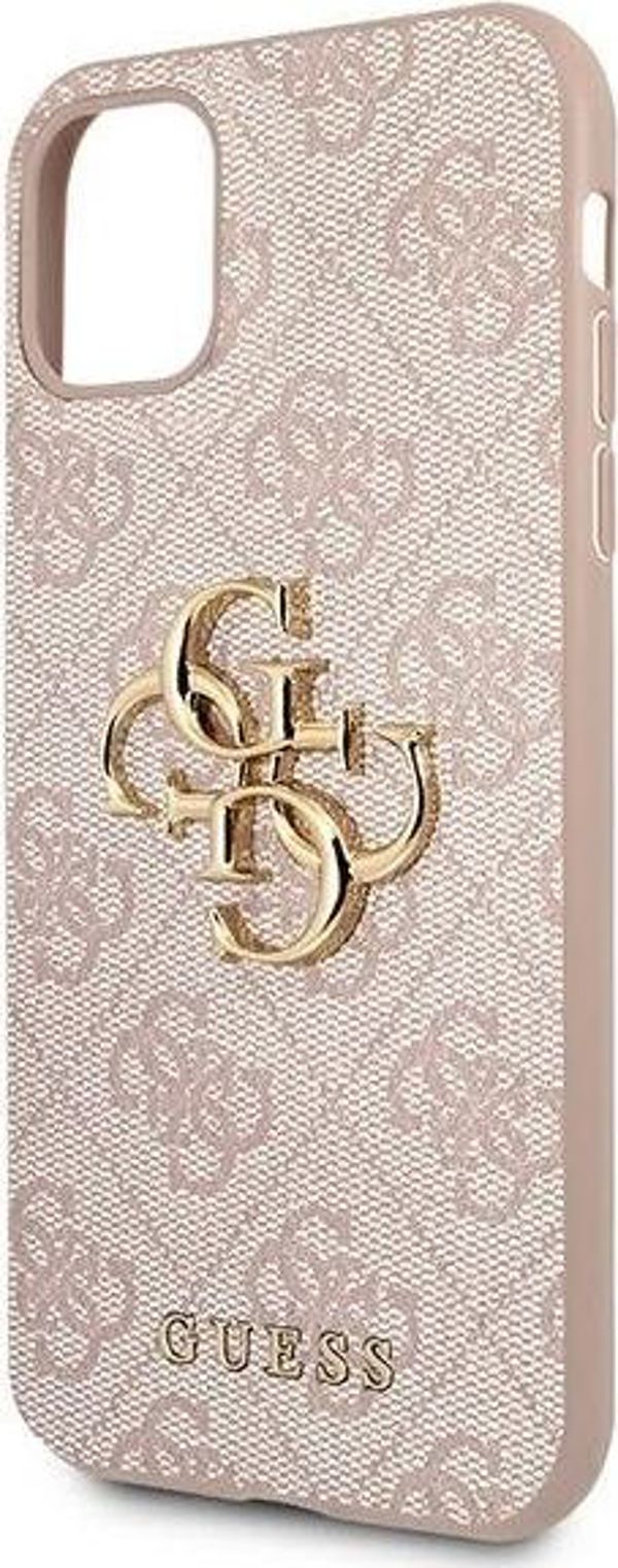 Guess Guess 4G Big Metal Logo - Θήκη iPhone 11 (ροζ) (GUHCN614GMGPI) - 1035561