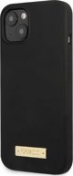 Guess Guess GUHMP13MSPLK iPhone 13 6,1" μαύρη σκληρή θήκη σιλικόνης Silicone Logo Plate MagSafe NoSize