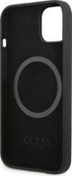 Guess Guess GUHMP13MSPLK iPhone 13 6,1" μαύρη σκληρή θήκη σιλικόνης Silicone Logo Plate MagSafe NoSize