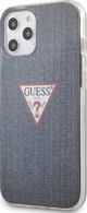 Guess Guess Denim Triangle Dk - Θήκη iPhone 12 Pro Max (μπλε) καθολική