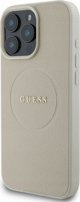 Guess Guess GUHMP16XPGHSMME iPhone 16 Pro Max 6.9" θήκη σκληρή Grained Ring MagSafe μπεζ