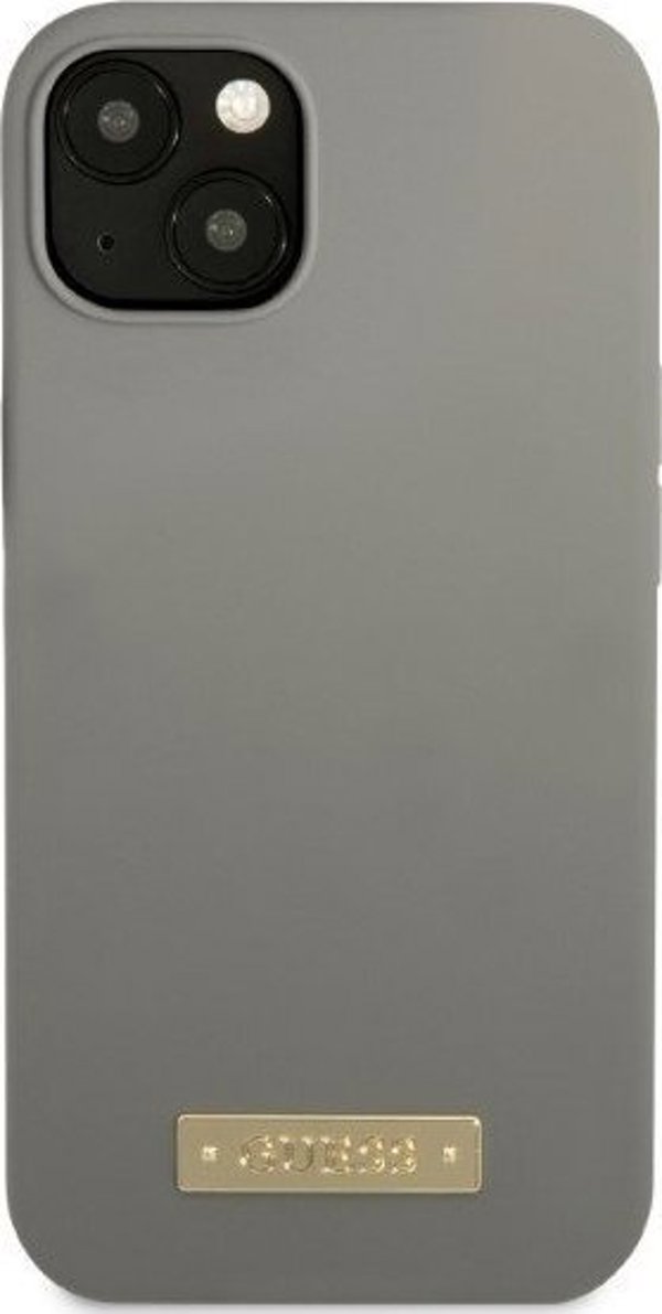 Guess Guess GUHMP13MSPLG iPhone 13 6,1" σκληρή θήκη σιλικόνης Logo Plate MagSafe NoSize