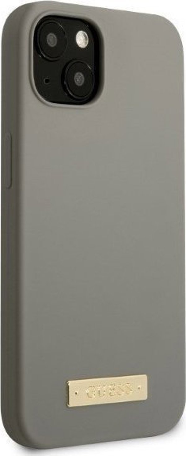 Guess Guess GUHMP13MSPLG iPhone 13 6,1" σκληρή θήκη σιλικόνης Logo Plate MagSafe NoSize