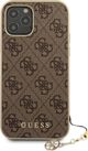 Guess Guess GUHCP12MGF4GBR iPhone 12/12 Pro 6,1" καφέ σκληρή θήκη 4G Charms Collection