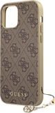 Guess Guess GUHCP12MGF4GBR iPhone 12/12 Pro 6,1" καφέ σκληρή θήκη 4G Charms Collection