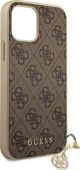 Guess Guess GUHCP12MGF4GBR iPhone 12/12 Pro 6,1" καφέ σκληρή θήκη 4G Charms Collection