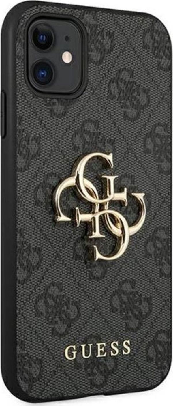 Guess Guess GUHCN614GMGGR iPhone 11 6,1" γκρι σκληρή θήκη 4G Μεγάλο Μεταλλικό Λογότυπο