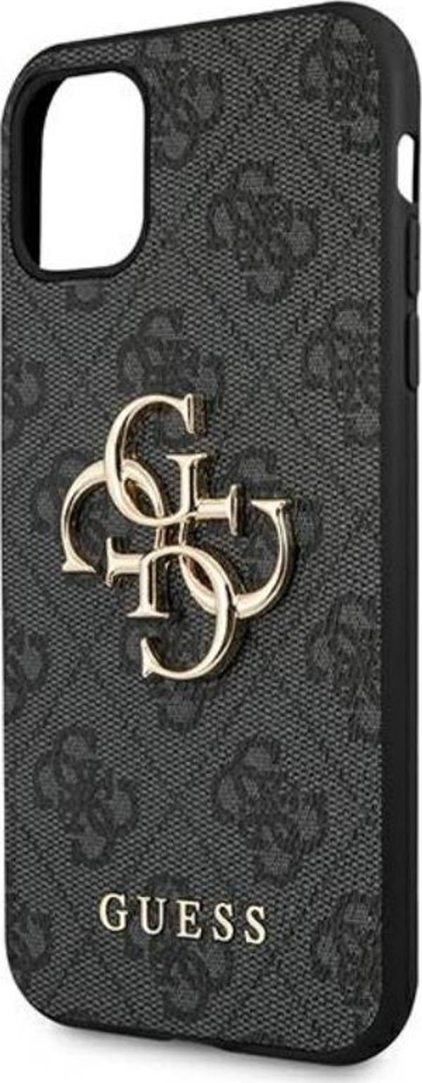 Guess Guess GUHCN614GMGGR iPhone 11 6,1" γκρι σκληρή θήκη 4G Μεγάλο Μεταλλικό Λογότυπο