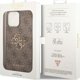 Guess Guess GUHCP15L4GMGBR iPhone 15 Pro 6.1" καφέ σκληρή θήκη 4G Μεγάλο Μεταλλικό Λογότυπο