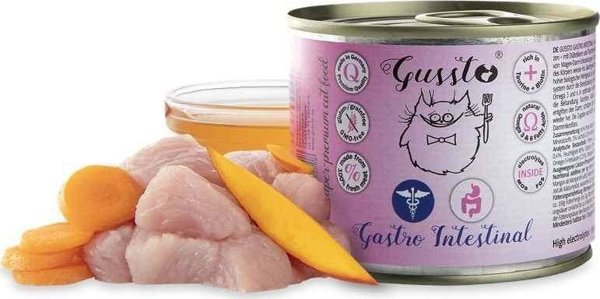 Gussto Gastro Intestinal Κονσέρβα Γάτας, Super-Premium Γαστρική Δίαιτα, 200g