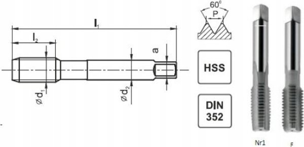 ΚΟΠΤΙΚΟ ΣΠΕΙΡΩΜΑΤΟΣ M10x0,75 NGMM/2 DIN-2181 (6H) HSS