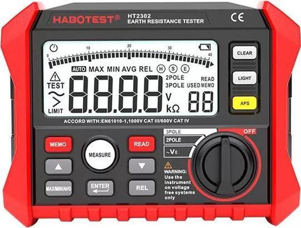 Μετρητής αντίστασης γείωσης Habotest Habotest HT2302 10524589 5907489607803