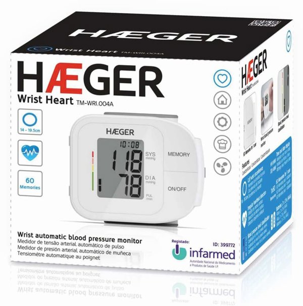 Πιεσόμετρο καρπού Haeger TM-WRI.004A ( KD-738BR ) WRIST HEART