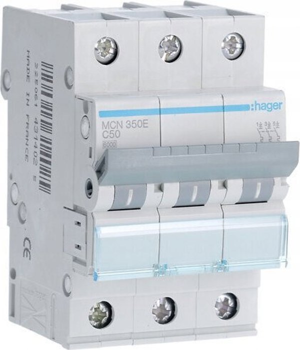 Hager ΔΙΑΚΟΠΤΗΣ ΚΥΚΛΩΜΑΤΟΣ 3P 50A C 6KA