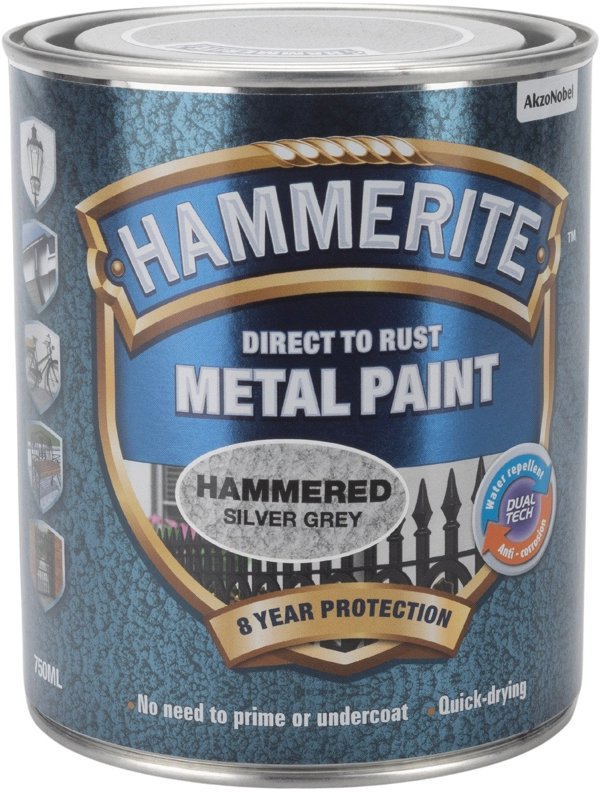 Hammerite Hammerlak - Ασημί - 750 ml.