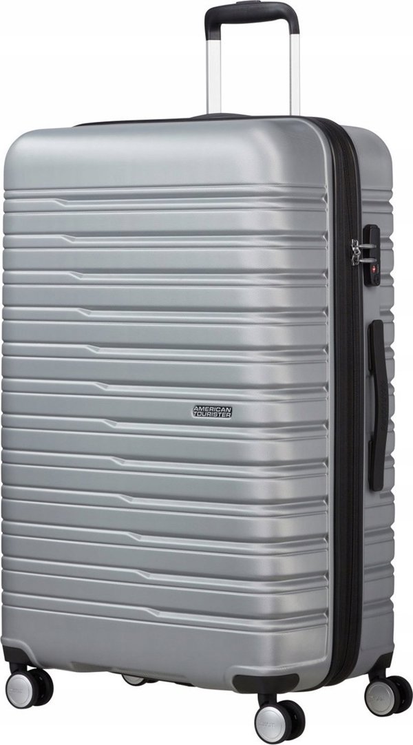Hama Μεγάλη Βαλίτσα Flashline Pop 78cm ασημί
