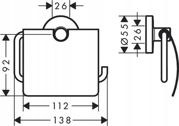 Σετ αξεσουάρ μπάνιου Hansgrohe Logis Universal 41727000