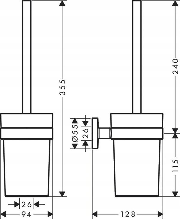Σετ αξεσουάρ μπάνιου Hansgrohe Logis Universal 41727000