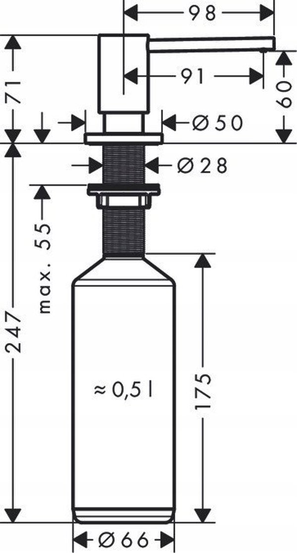 Hansgrohe Dispenser Hansgrohe A41 40438670