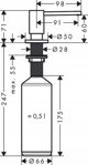 Hansgrohe Διανομέας σαπουνιού Hansgrohe A41 40438000