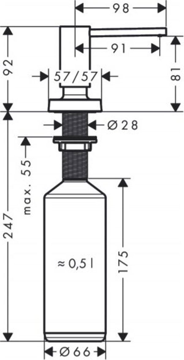 Hansgrohe Διανομέας υγρού A71