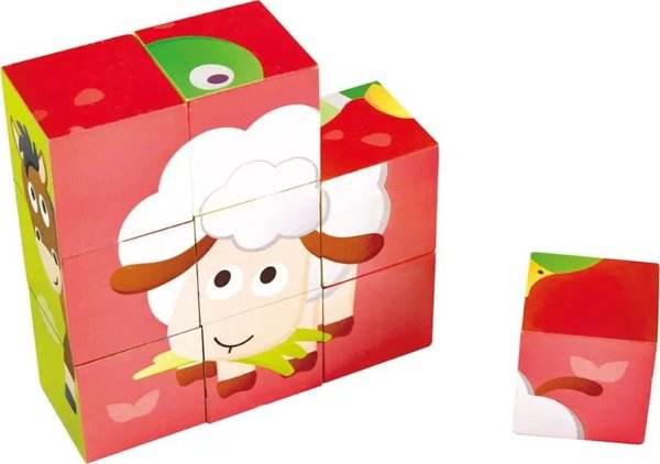 Hape HAPE Farm Animal Block Puzzle, E1618A