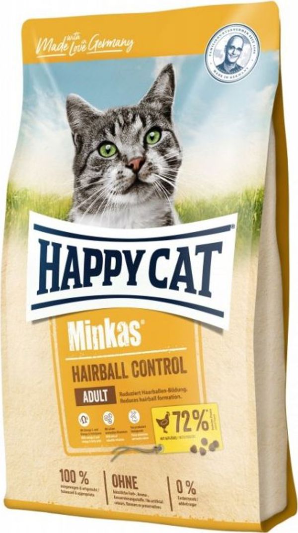 Happy Cat Minkas Hairball Control - Against Hairball, Πουλερικά 500γρ 8040650 4001967073980