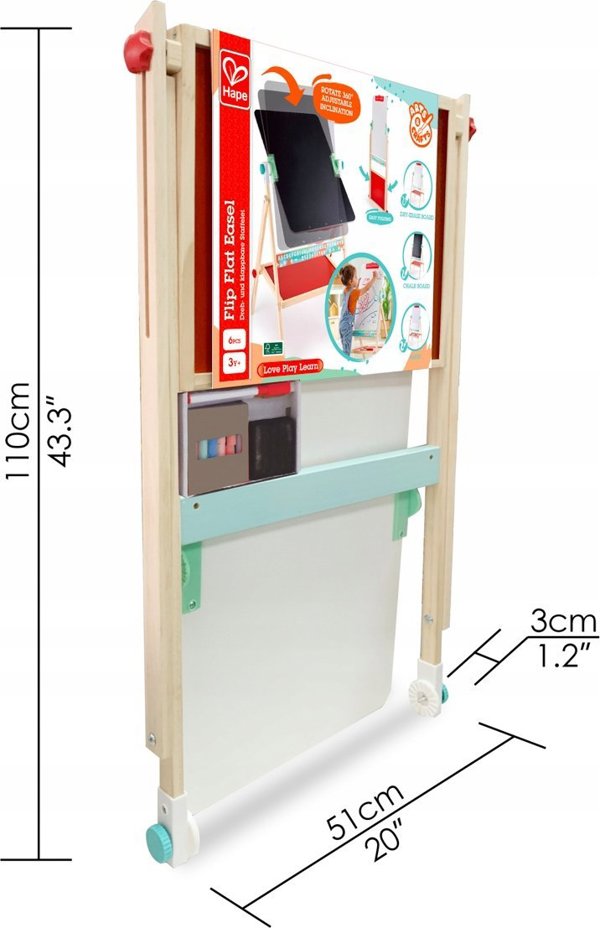 Hape HAPE pastatomas molbertas, E1063A/E1063B 13838365 6943480000000