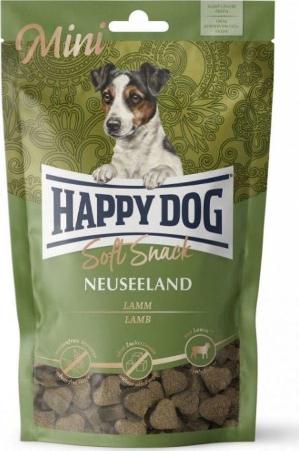 Happy Dog Soft Snack Mini New Zealand Λιχουδιά για Σκύλους, Αρνί, 100g