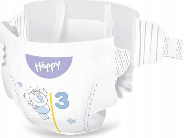 Πάνες Happy HAPPY Midi (5-9kg) 70τεμ, μέγεθος 3 ΝΕΟ, BB-054-MU70-W01