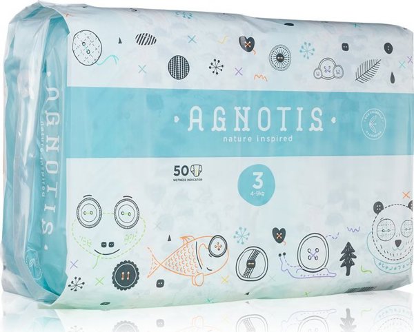 Happy AGNOTIS βρεφικές πάνες, Nr.3, 4-9 kg, 50 τεμ., AG3