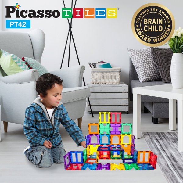 Μαγνητικά Τουβλάκια Happy Kiddo PT42 42 σε 1 Picasso Tiles