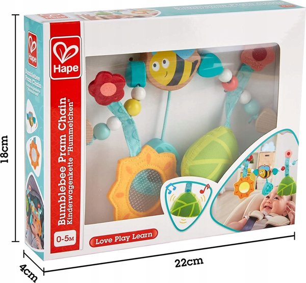 Hape HAPE κρεμαστό παιχνίδι καροτσιού Κάμανε, E0021A 13422288 6943478025035
