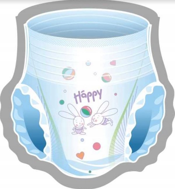Happy Πάνες-βρακάκια HAPPY MAXI, μέγεθος 4, 8-14 kg, 44 τεμ.