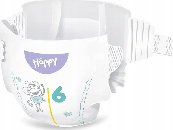 Πάνες Happy HAPPY Junior Extra (+15kg) 48τμχ, μέγεθος 6 ΝΕΟ, BB-054-JX48-W01